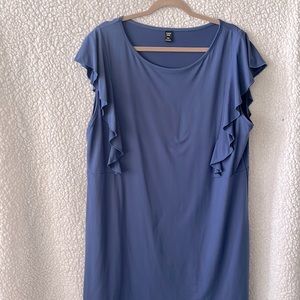 SHEIN blue dress with ruffles size 2XL